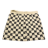 ELISABETTA FRANCHI gonna tinta unita con stampe logo Panna per Bambina EFGO154 PANNA ELISABETTA FRANCHI
