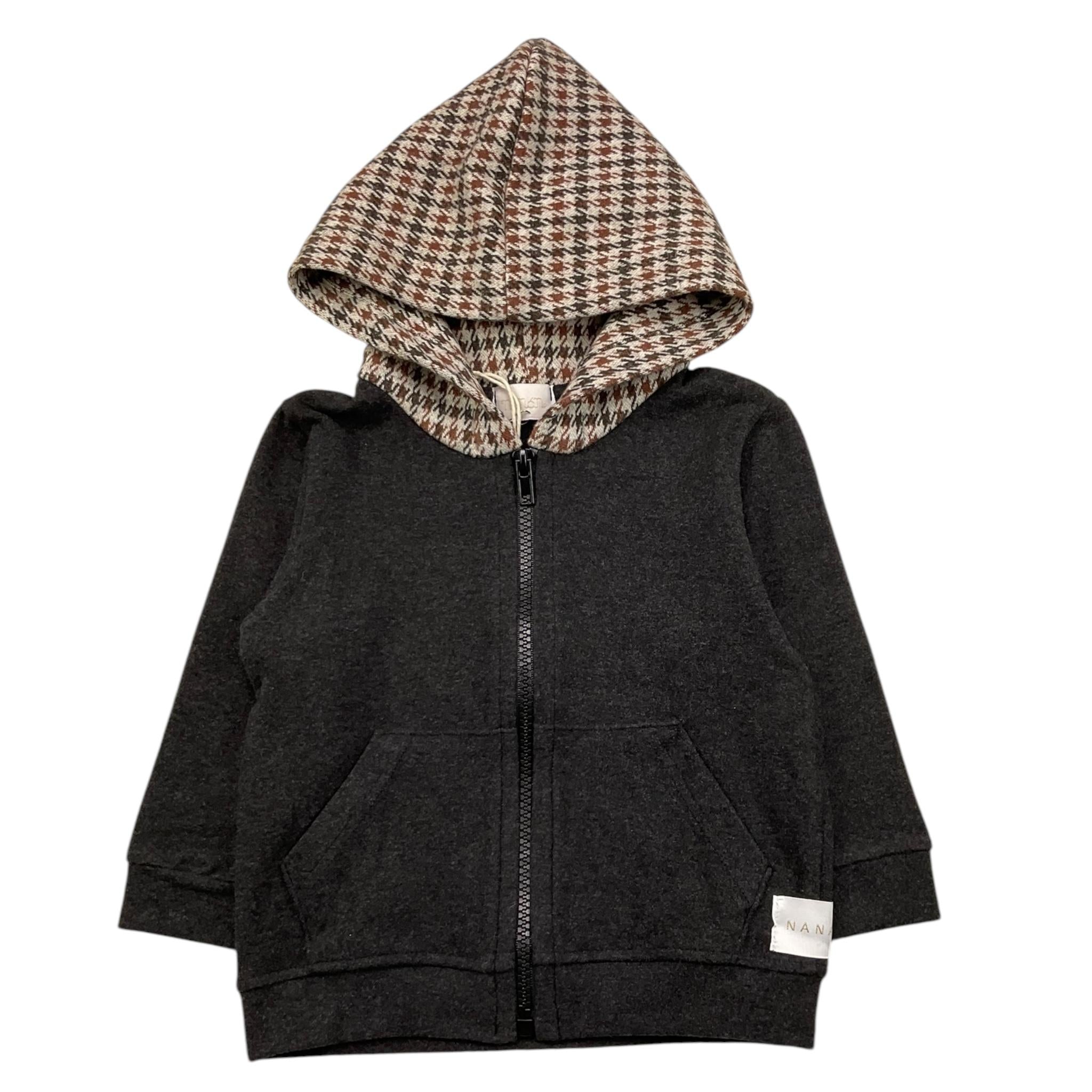 M+E' felpa con zip e cappucci tinta unita Grigio per Neonato I2423509N GRIGIO M+E'