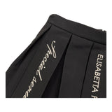 ELISABETTA FRANCHI gonna tinta unita con stampa logo Nero per Bambina EFGO172 NERO ELISABETTA FRANCHI