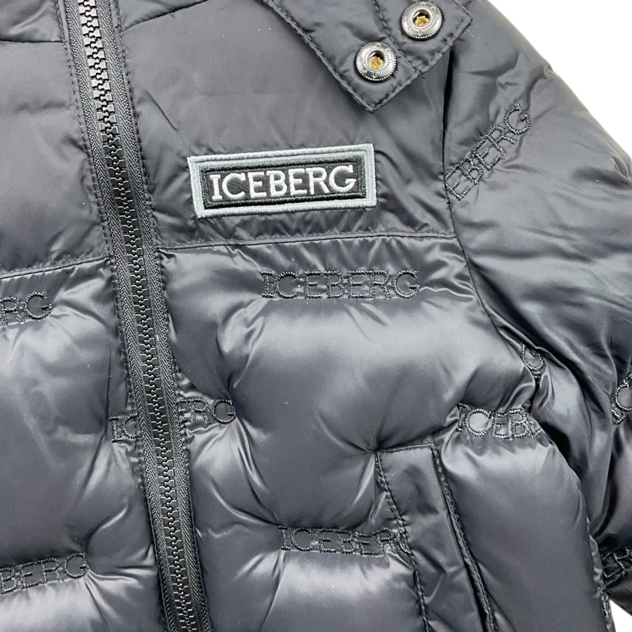 ICEBERG giubbino tinta unita con zip e cappuccio Nero per Neonato GBICE5312B NERO ICEBERG