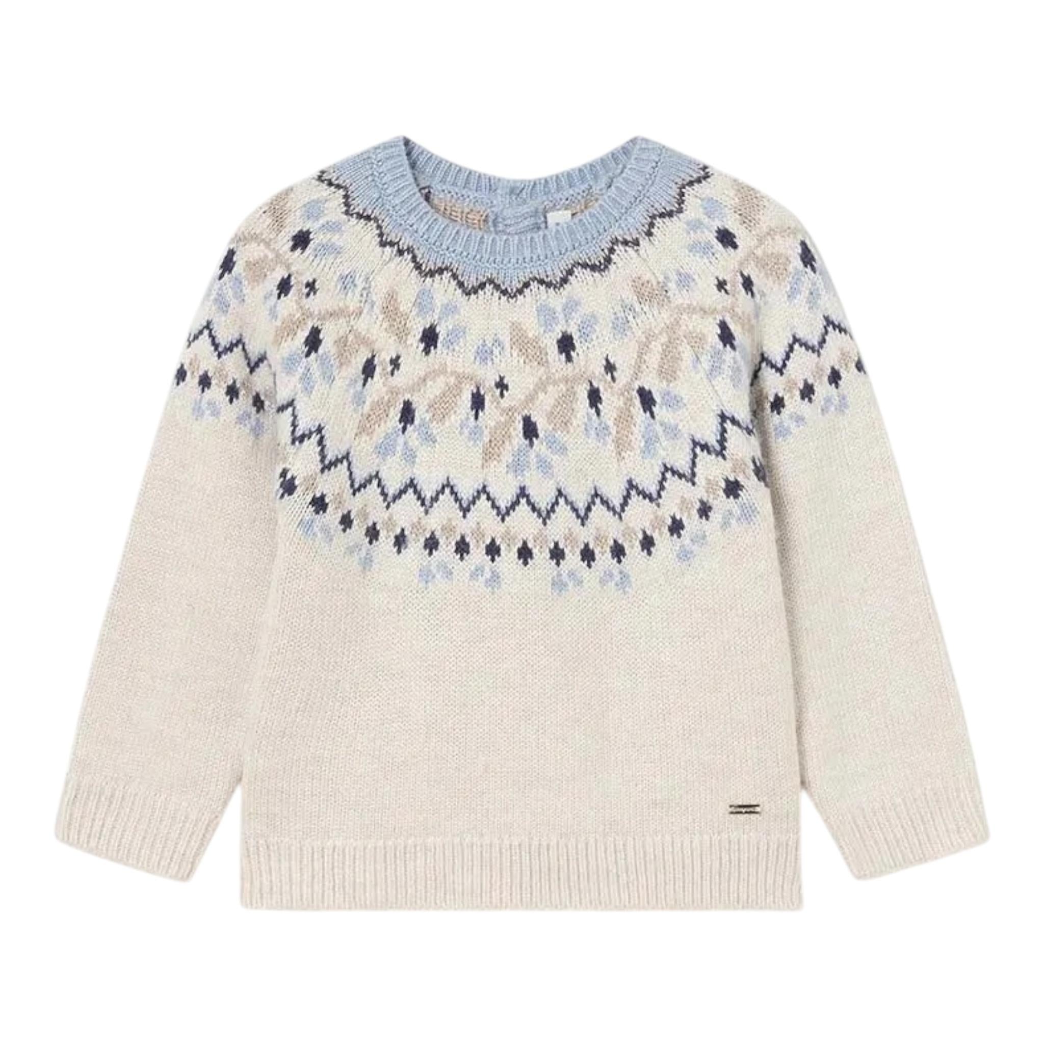 MAYORAL maglia tinta unita con stampa Beige per Bambina 2323J BEIGE MAYORAL