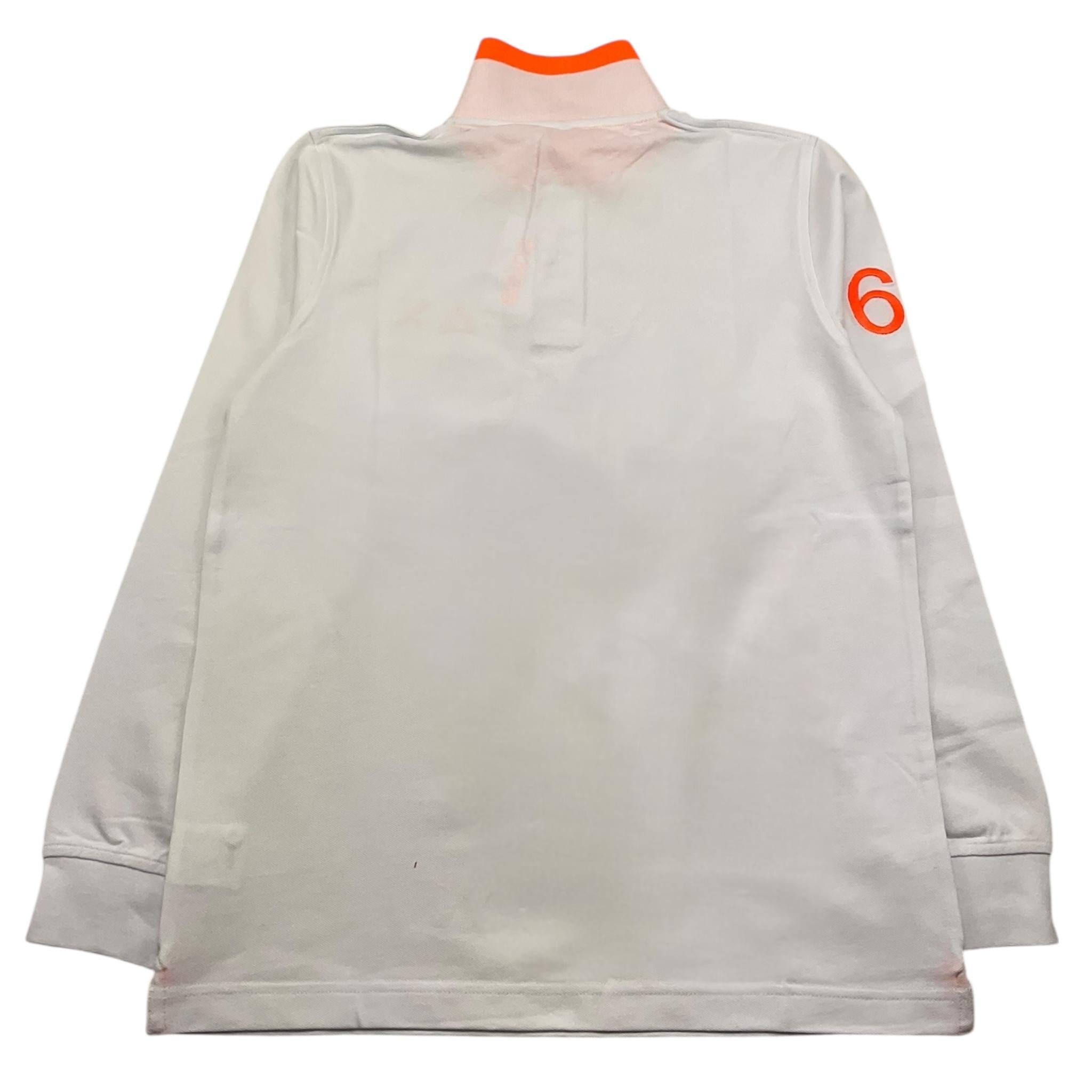 SUN68 polo manica lunga tinta unita Bianco per Bambino A41311 BIANCO SUN68