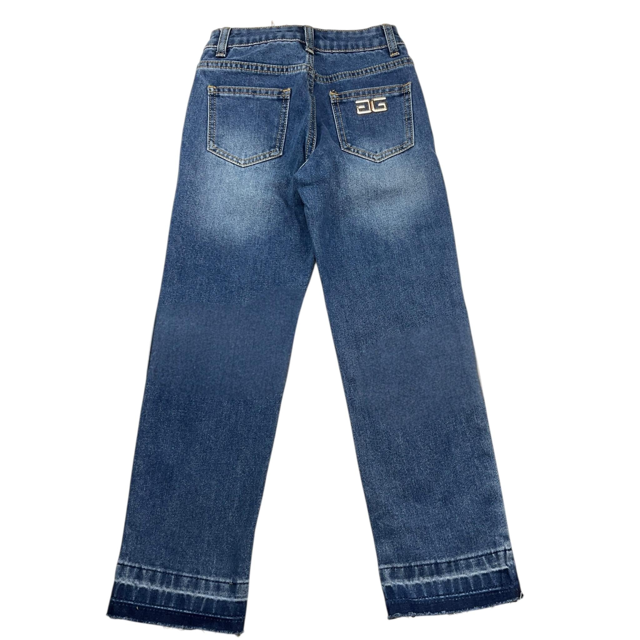 GAELLE jeans tinta unita con girovita regolabile Blu per Bambina 2741PD00309 BLU GAELLE