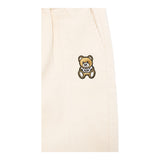 MOSCHINO pantalone tinta unita con camoscio Beige per Neonato MUP053 BEIGE MOSCHINO