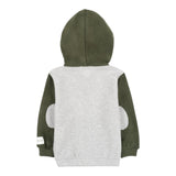 NANAN felpa cn zip e cappuccio con maniche in contrasto Grigio per Bambino I2428012VJ GRIGIO NANAN