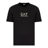 EMPORIO ARMANI t-shirt girocollo tinta unita con stampa Nero per Bambino 3DBV01 NERO EMPORIO ARMANI