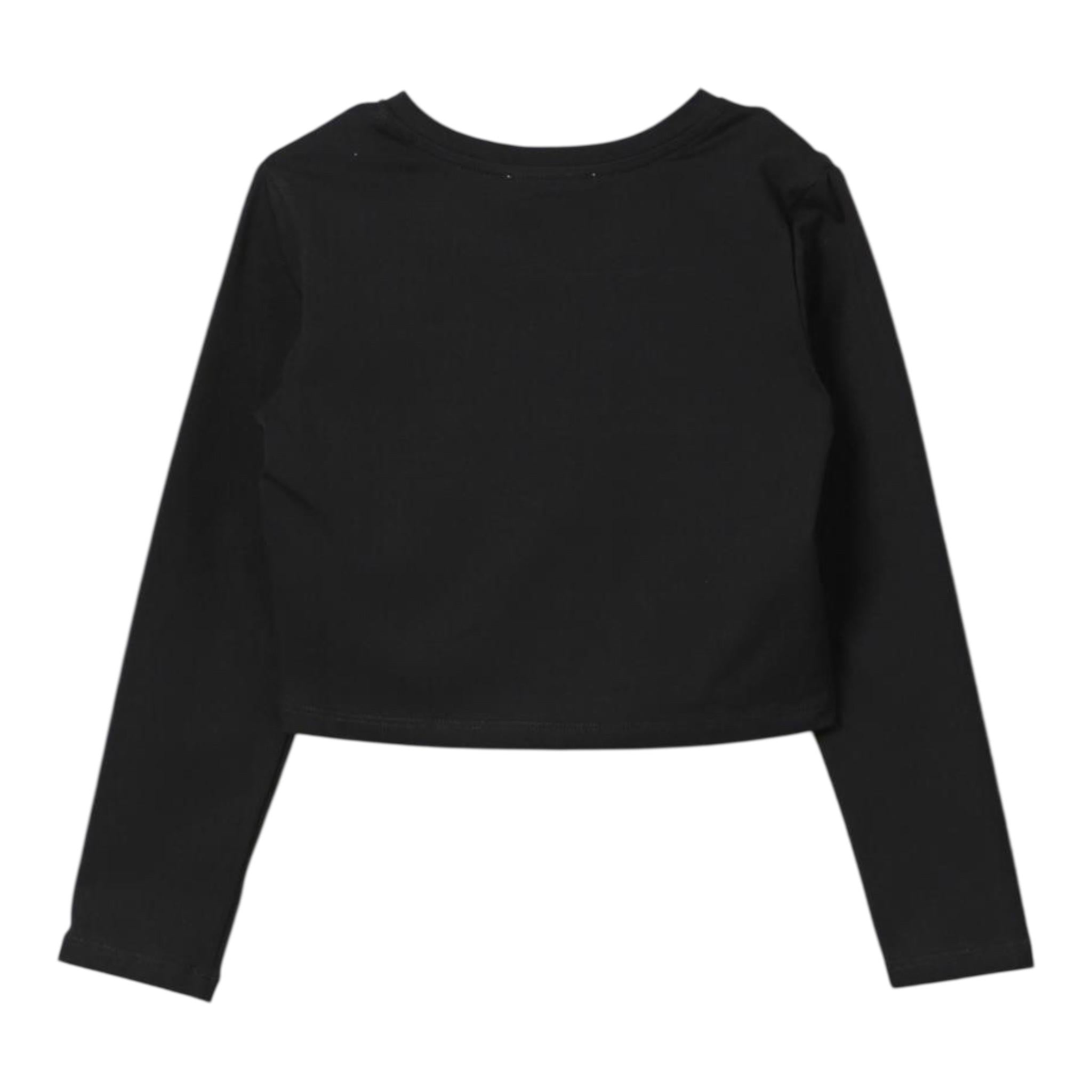 TWINSET shirt girocollo tinta unita con stampa Nero per Neonata 242GJ2032NXXXX NERO TWINSET