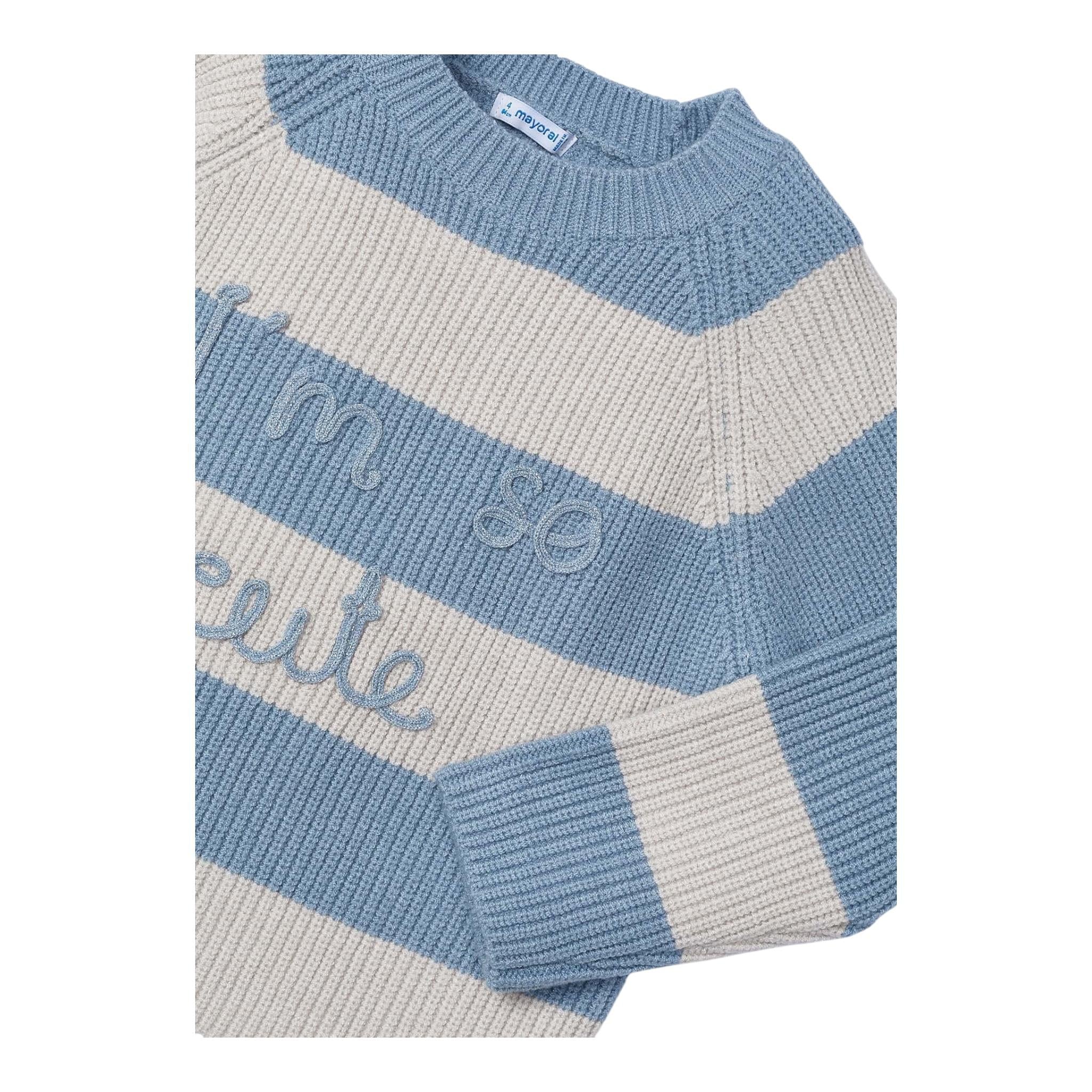 MAYORAL maglia bicolore con fantasia a righe Beige per Bambina 4357J BEIGE MAYORAL
