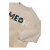 MAYORAL felpa girocollo tinta unita con stampa Beige per Bambina 4482J BEIGE MAYORAL