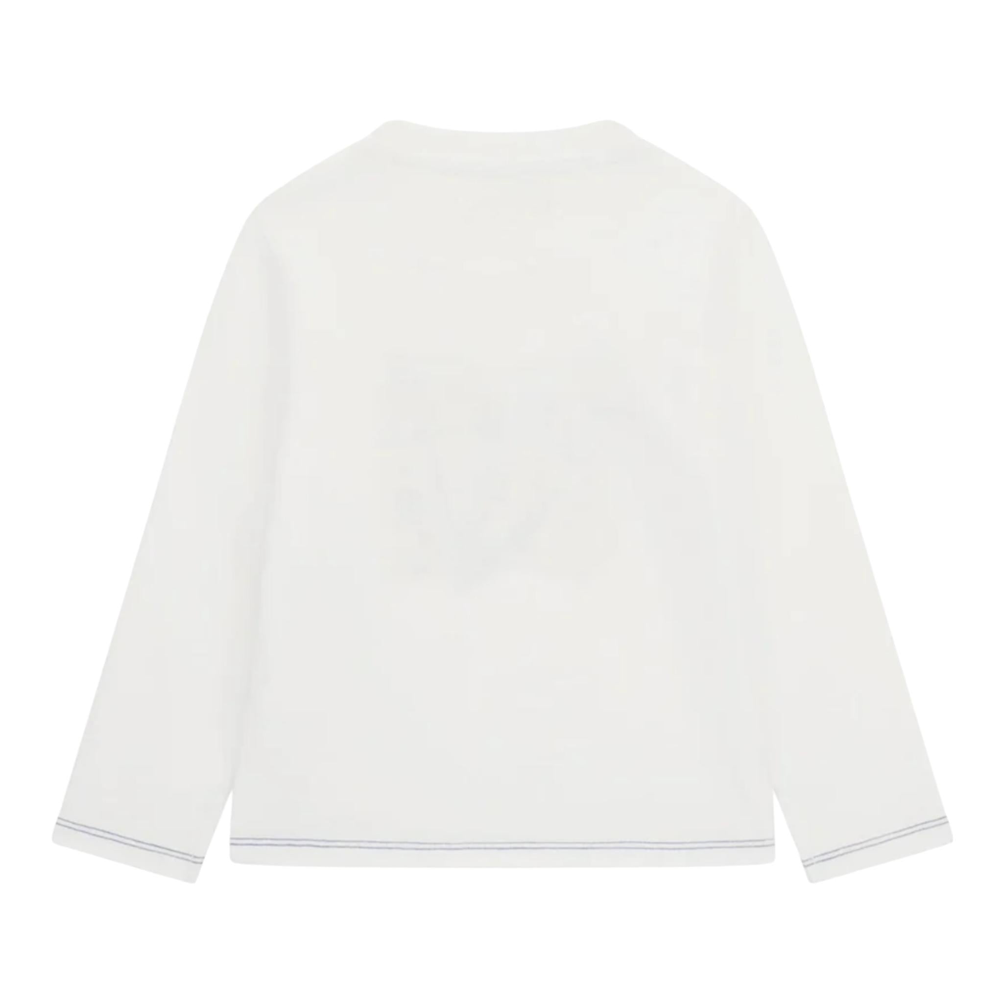 GUESS shirt girocollo tinta unita con stampa Bianco per Bambino N4YI01K8HM4XXXX BIANC GUESS