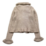 MAYORAL cardigan tinta unita con colletto rimovibile Beige per Bambina 4362XX BEIGE MAYORAL