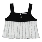 Patrizia Pepe Top Giromanica Tinta Unita per Bambina 7C0262 BIANCO PATRIZIA PEPE 