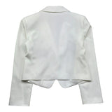 Patrizia Pepe Giacca Tinta Unita Modello Crop per Bambina 7S0277 BIANCO PATRIZIA PEPE 