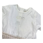 Michael Kors Abito Mezza Manica con Gonna In Contrasto per Neonata R30308 BIANCO MICHAEL KORS 