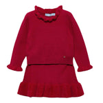 Abel & Lula Completo 2 Pezzi Maglia-Gonna Rosso per Neonata 5513 ROSSO ABEL & LULA 