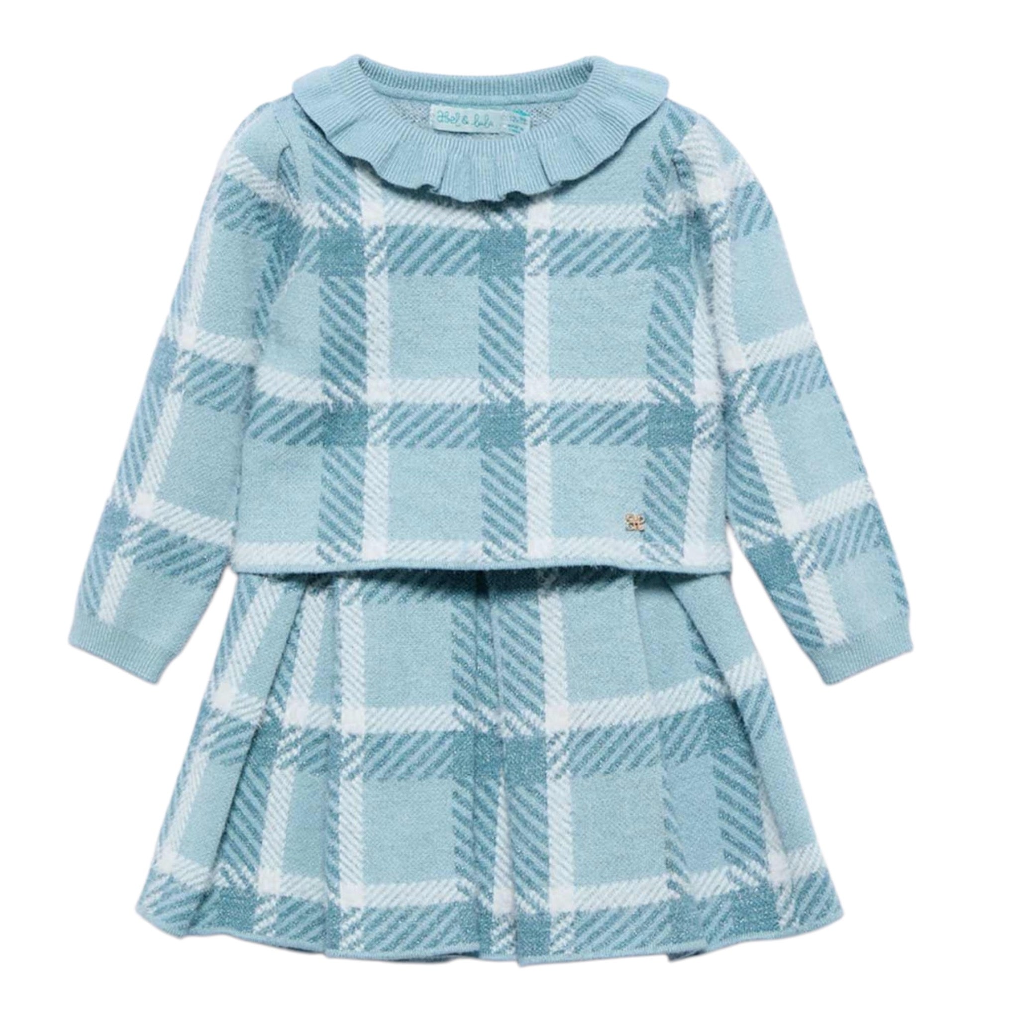 Abel & Lula Completo 2 Pezzi Maglia-Gonna Verde Acqua per Neonata 5516 VERDE ACQUA ABEL & LULA 