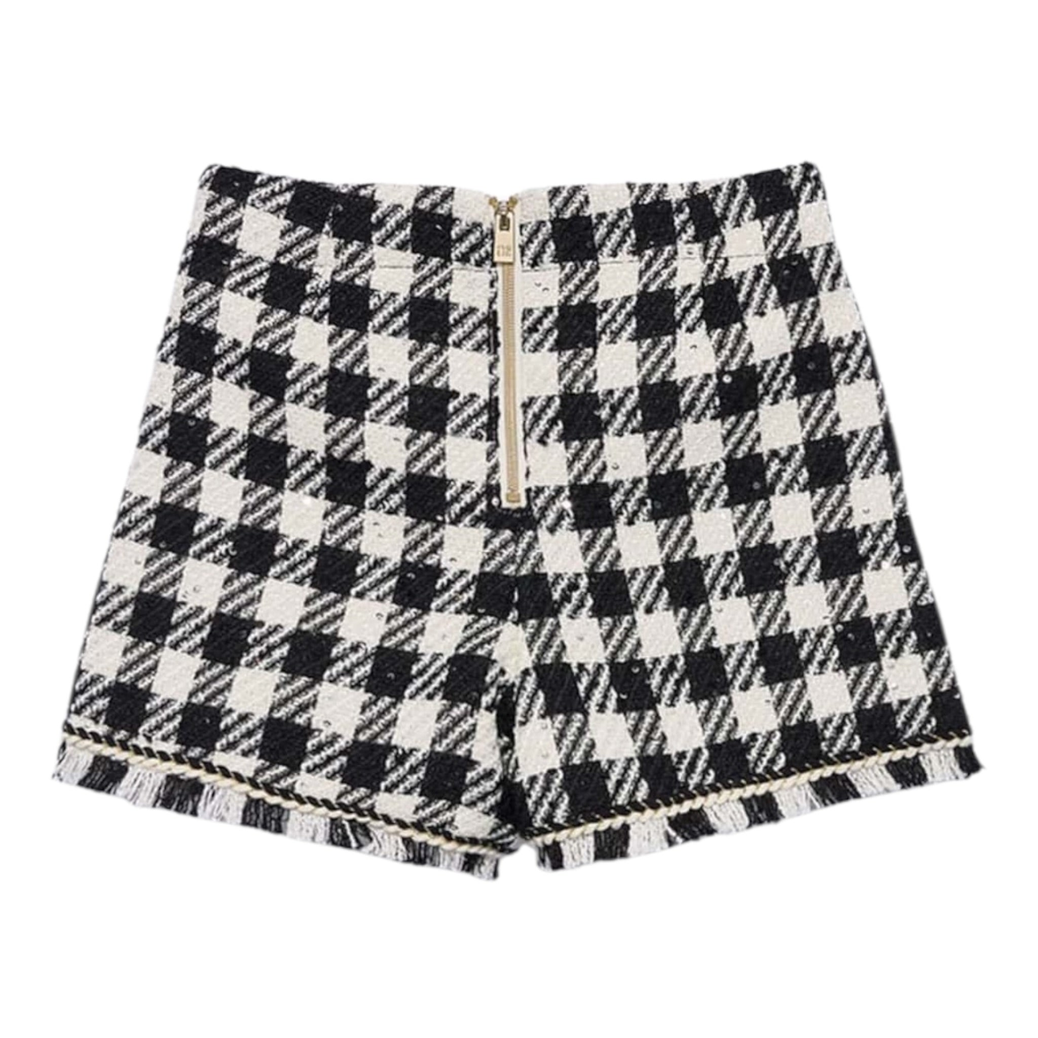 Abel & Lula Short Fantasia Quadri Nero per Bambina 5716 NERO ABEL & LULA 
