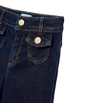 Abel & Lula Jeans tinta unita Modello Zampa Blu per Bambina 5722 BLU ABEL & LULA 