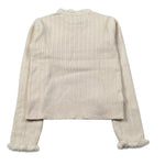 Abel & Lula Maglia tinta unita con Pelliccia Beige per Bambina 5835X BEIGE ABEL & LULA 