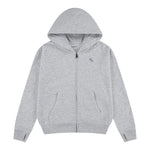 Abercrombie Kids Felpa tinta unita con Zip E Cappuccio Grigio per Bambino 93AF02X GRIGIO ABERCROMBIE KIDS 