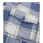 Abercrombie Kids Camicia Bicolore con Fantasia A Quadri E Cappuccio Blu per Bambino 93AF72 BLU ABERCROMBIE KIDS 