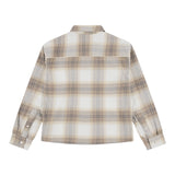 Abercrombie Kids Camicia Bicolore con Fantasia A Quadri Beige per Bambino 93AF75 BEIGE ABERCROMBIE KIDS 