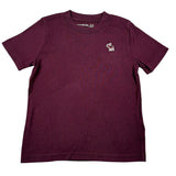Abercrombie Kids T-Shirt tinta unita con Stampa Bordeaux per Bambino WIIWIW BORDEAUX ABERCROMBIE KIDS 