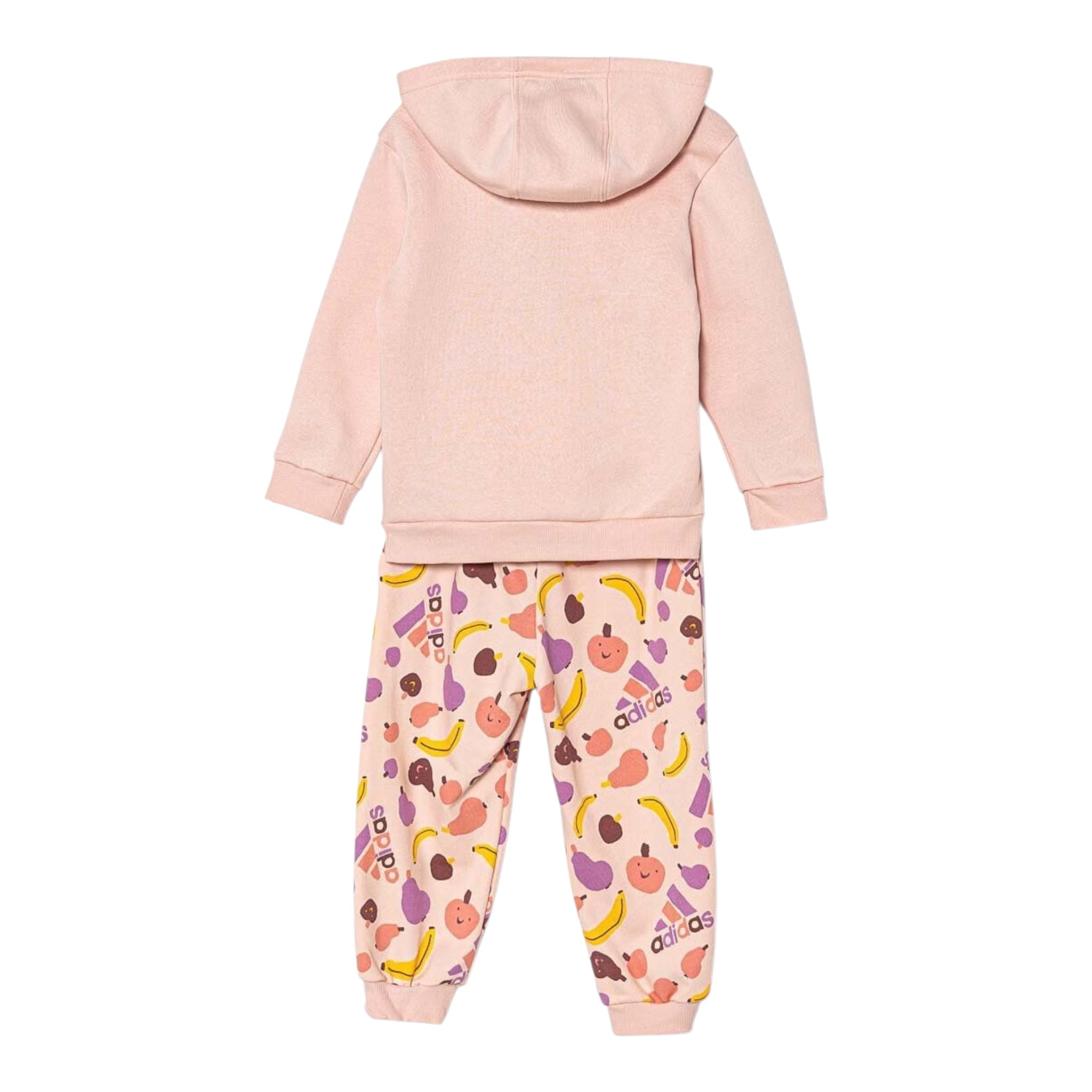 Adidas Completo 2Pz Felpa-Pantalone con Fantasia Rosa per Neonata JF4486 ROSA Adidas 