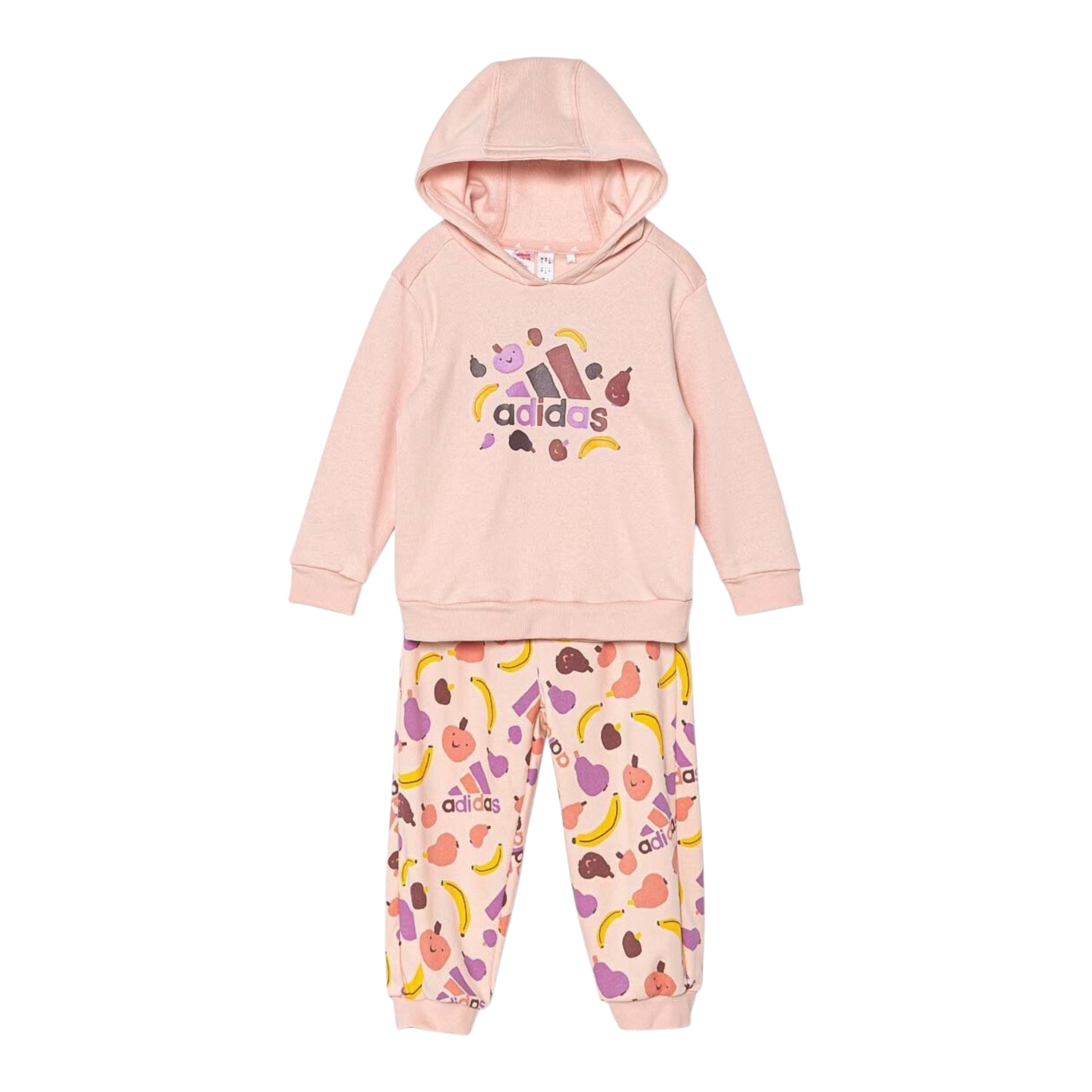 Adidas Completo 2Pz Felpa-Pantalone con Fantasia Rosa per Neonata JF4486 ROSA Adidas 