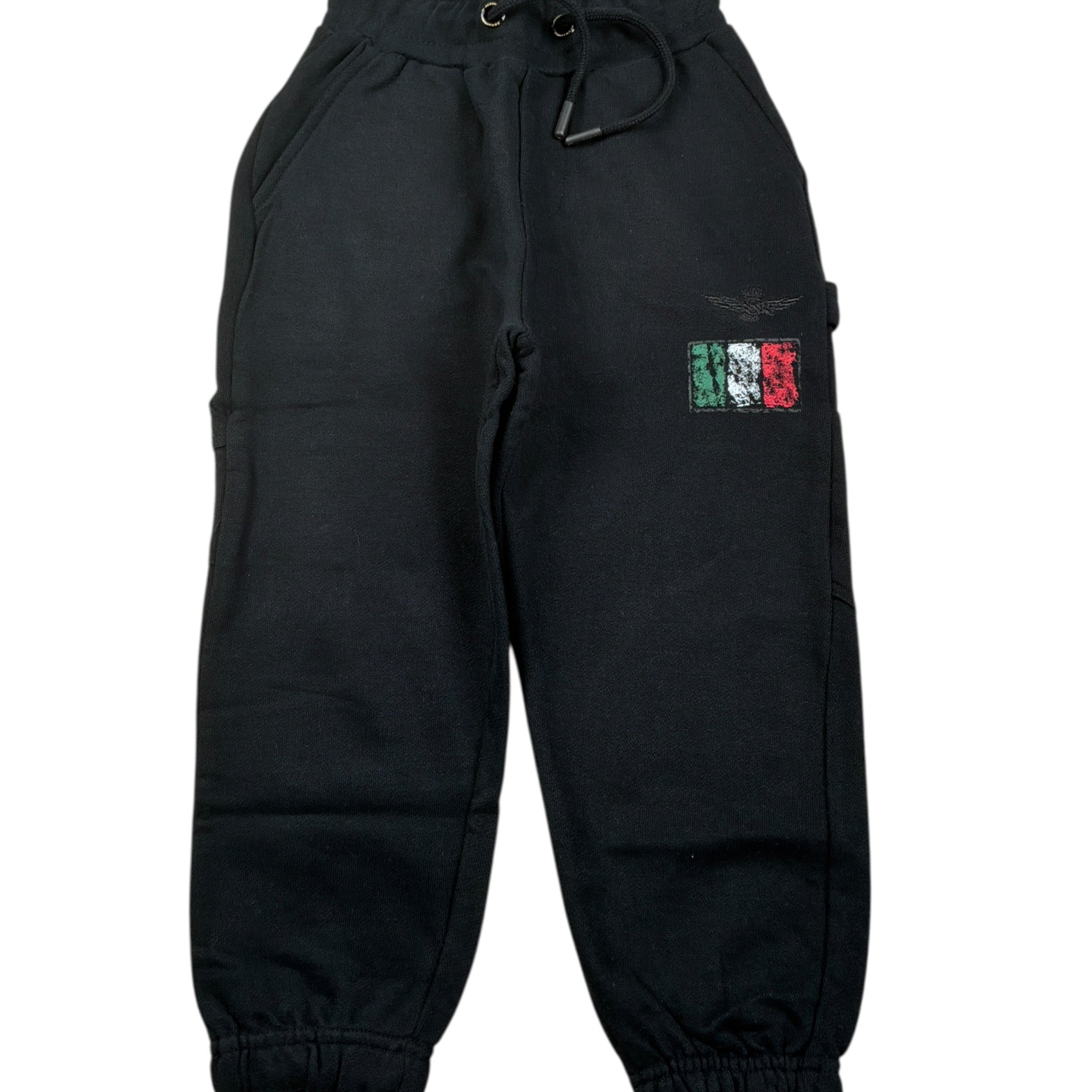 Aeronautica Militare Pantalone Modello Tuta tinta unita Nero per Neonato 242TF0001AN NERO AERONAUTICA MILITARE 