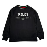 Aeronautica Militare Shirt tinta unita con Stampa Nero per Bambino 242TS002AJRJ664 NERO AERONAUTICA MILITARE 