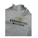 Aeronautica Militare Felpa Chiusa con Cappuccio tinta unita Grigio per Neonato 252FE0046A GRIGIO AERONAUTICA MILITARE 