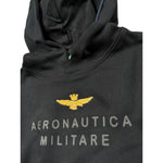 Aeronautica Militare Felpa tinta unita con Cappuccio E Stampa Nero per Neonato 252FE0046AJRF758 NERO AERONAUTICA MILITARE 