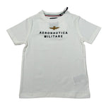 Aeronautica Militare T-Shirt Girocollo tinta unita con Stampa Bianco per Bambino 252TS0058A BIANCO AERONAUTICA MILITARE 