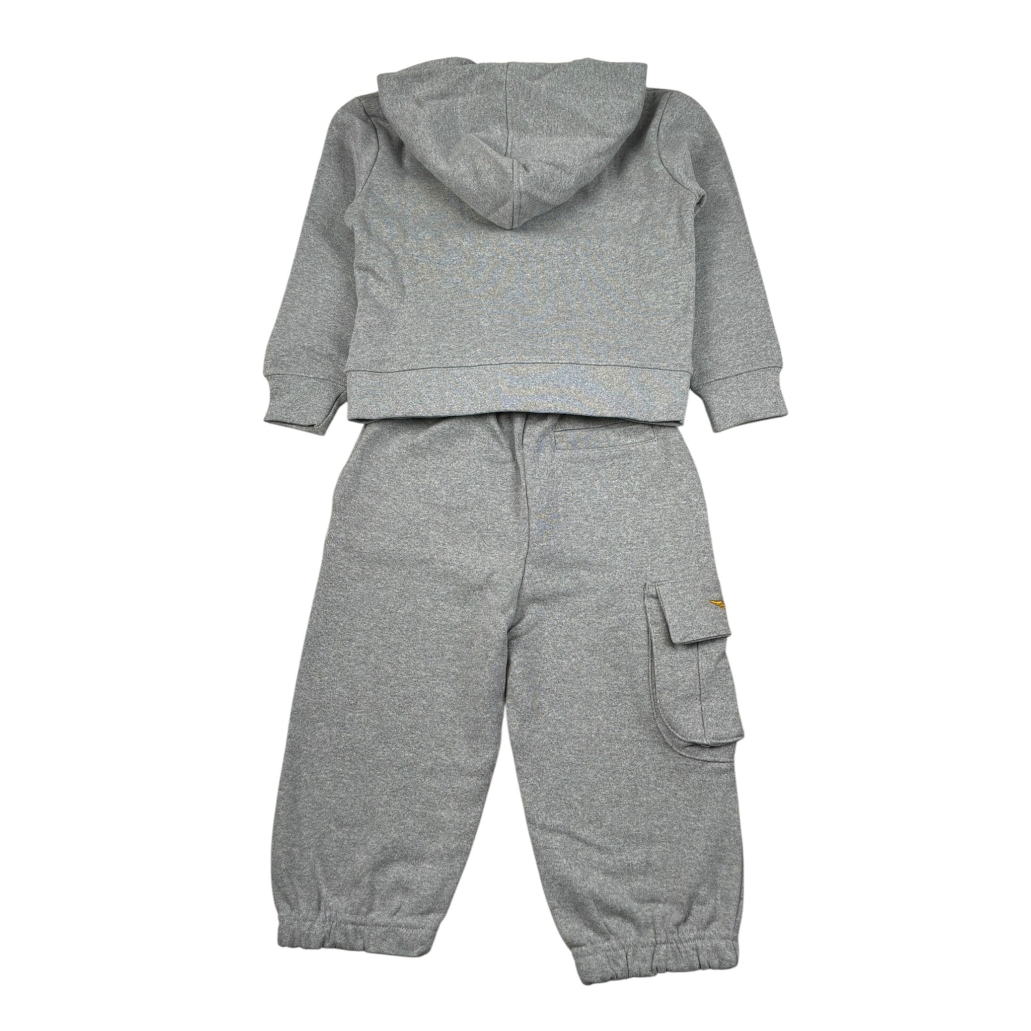 Aeronautica Militare Completo 2 Pezzi Felpa-Pantalone tinta unita Grigio per Neonato 25TF0007A GRIGIO AERONAUTICA MILITARE 