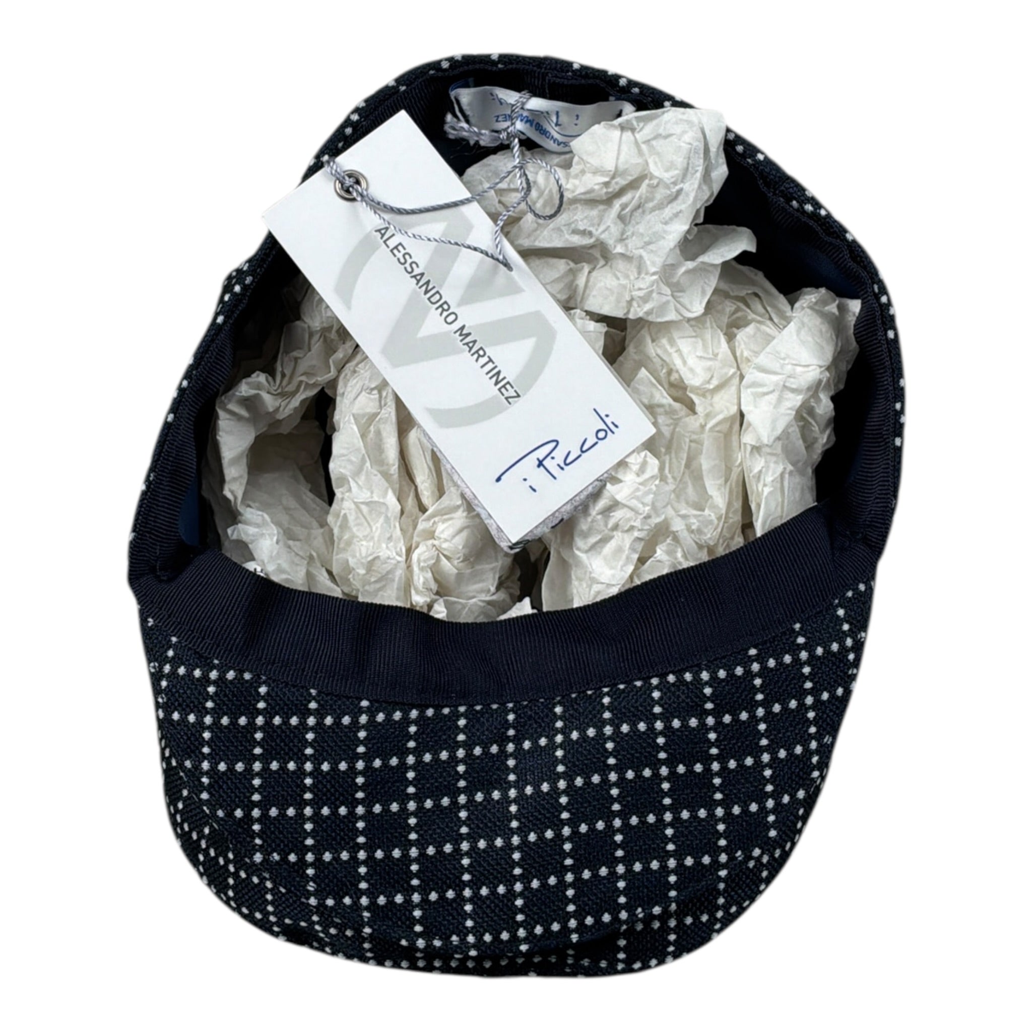 Alessandro Martinez Cappello Modello Coppola con Fantasia Blu per Neonato AM2304 BLU ALESSANDRO MARTINEZ 