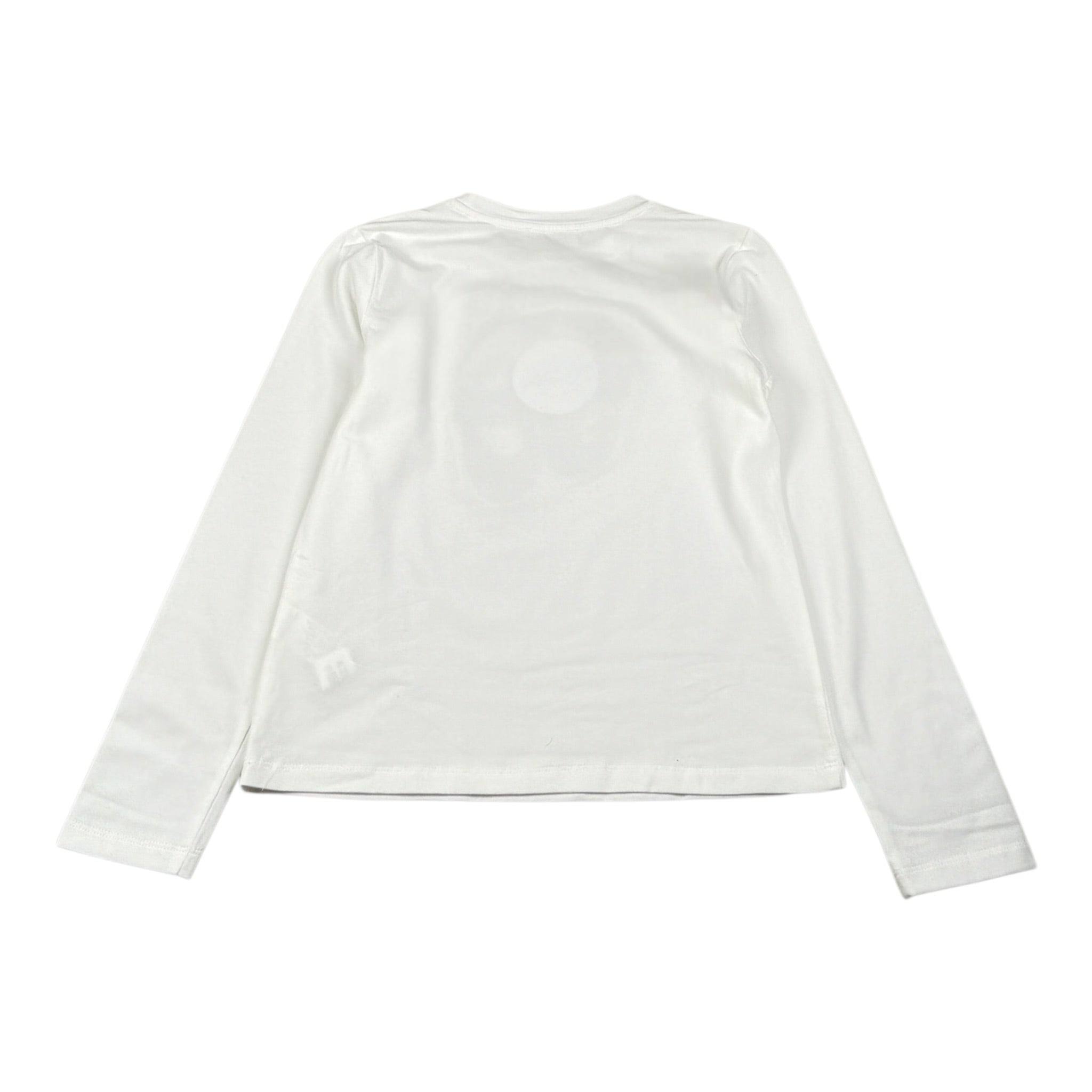 Alice Pi Shirt Girocollo tinta unita con Stampa Bianco per Bambina 2606 BIANCO ALICE PI 