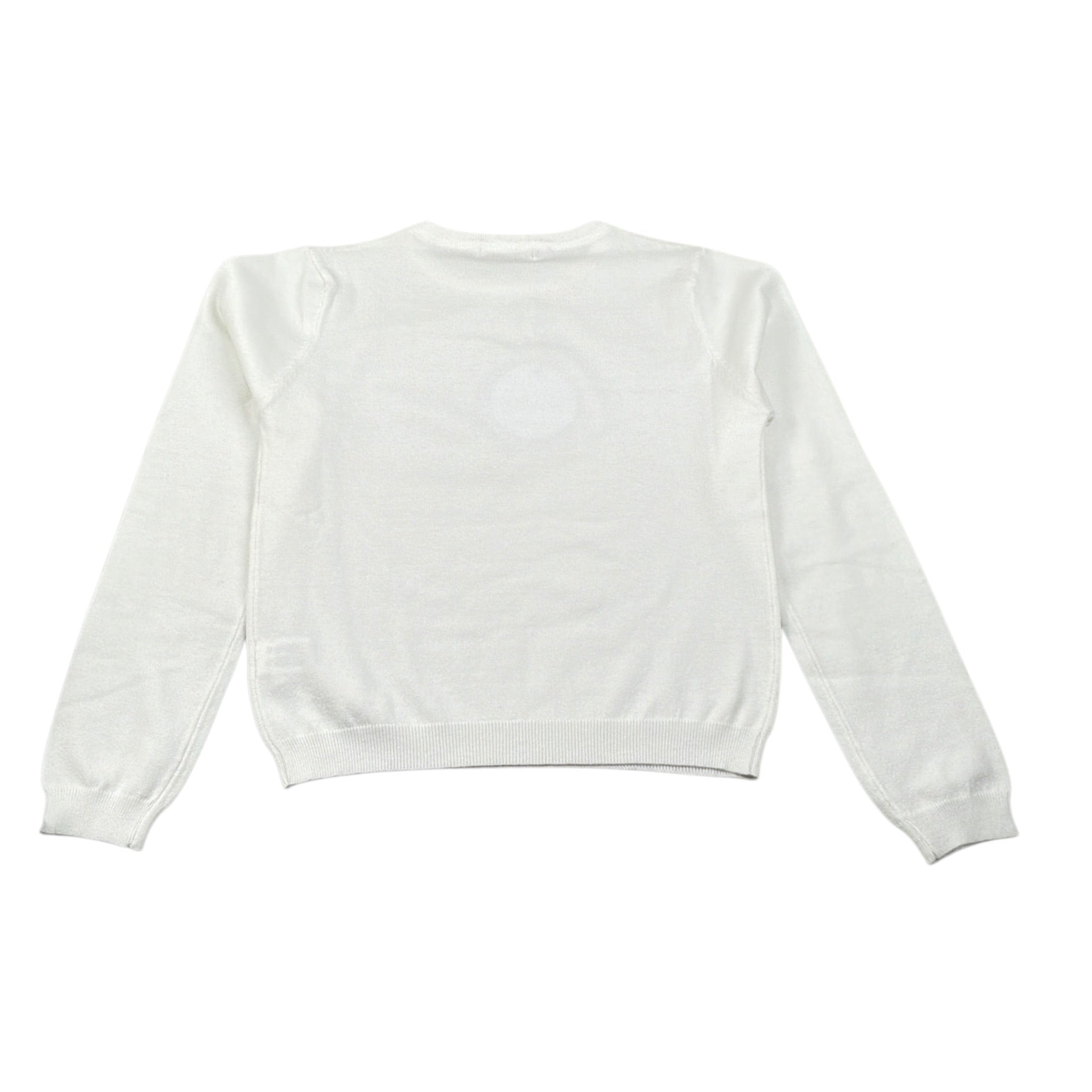Alice Pi Maglia tinta unita Girocollo Bianco per Bambina 3800 BIANCO ALICE PI 