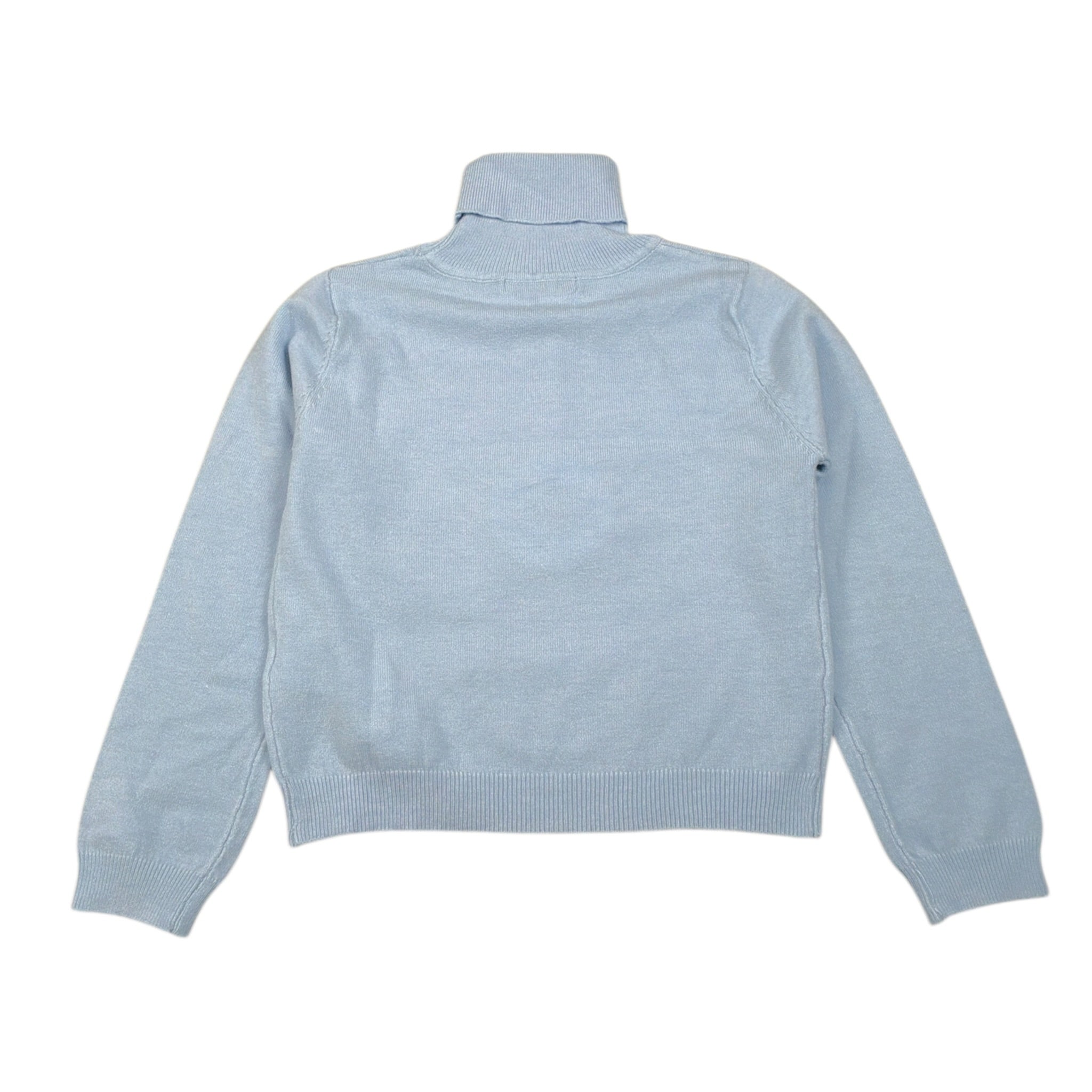 Alice Pi Maglia tinta unita Modello Dolcevita Azzurro per Bambina 3802 AZZURRO ALICE PI 