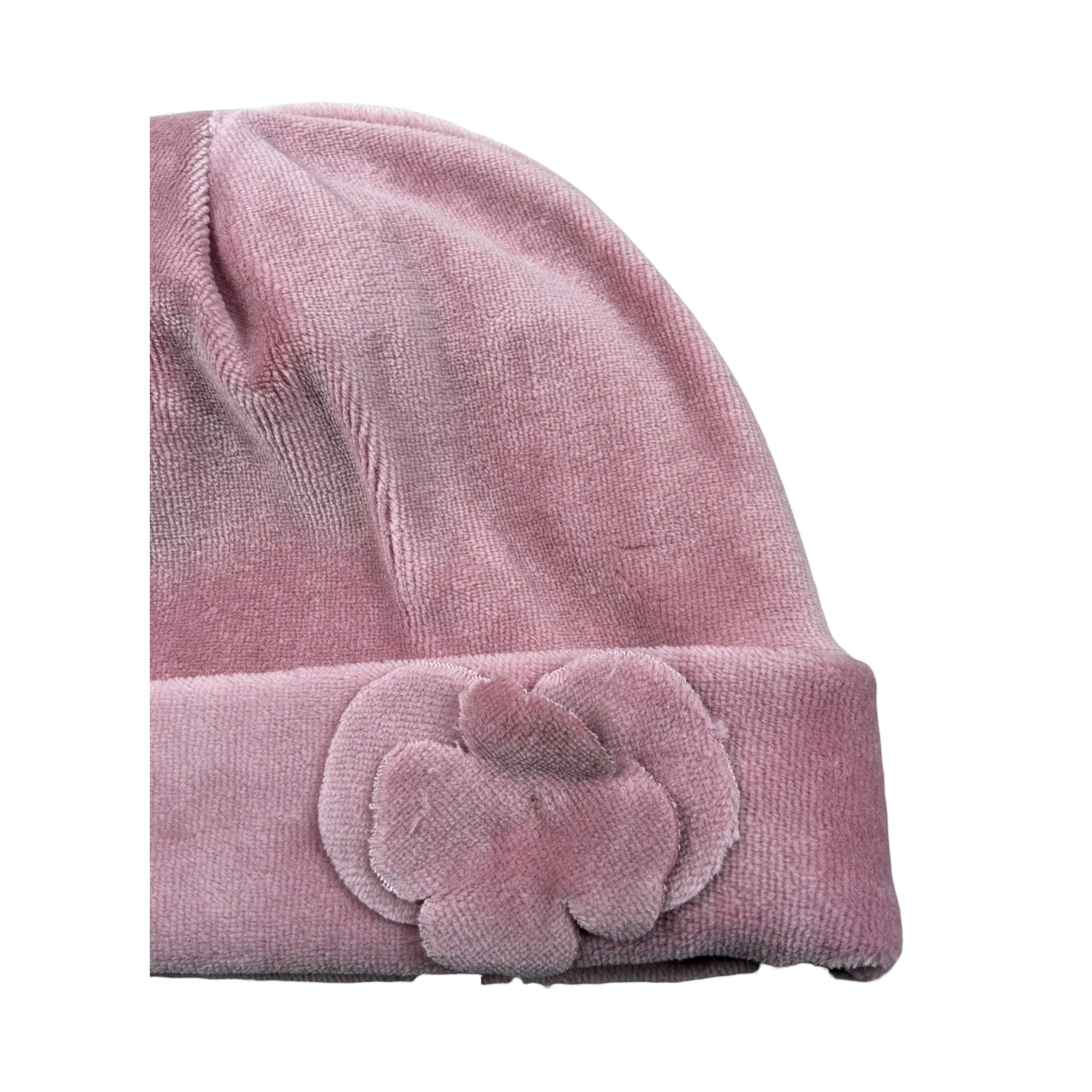 Alice Pi Cappello tinta unita In Camoscio Rosa per Neonata CAL11Q ROSA ALICE PI 