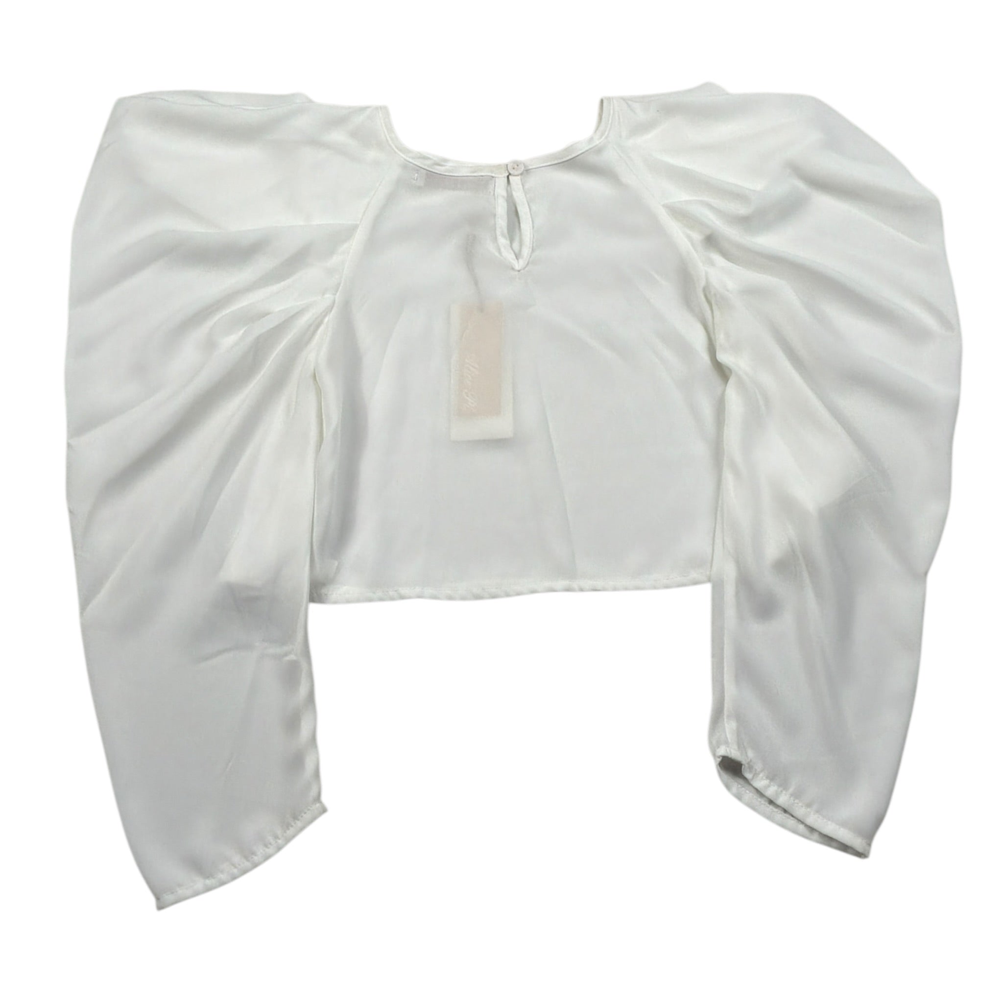 Alice Pi Camicia Manica Lunga tinta unita Bianco per Bambina S222603 BIANCO ALICE PI 
