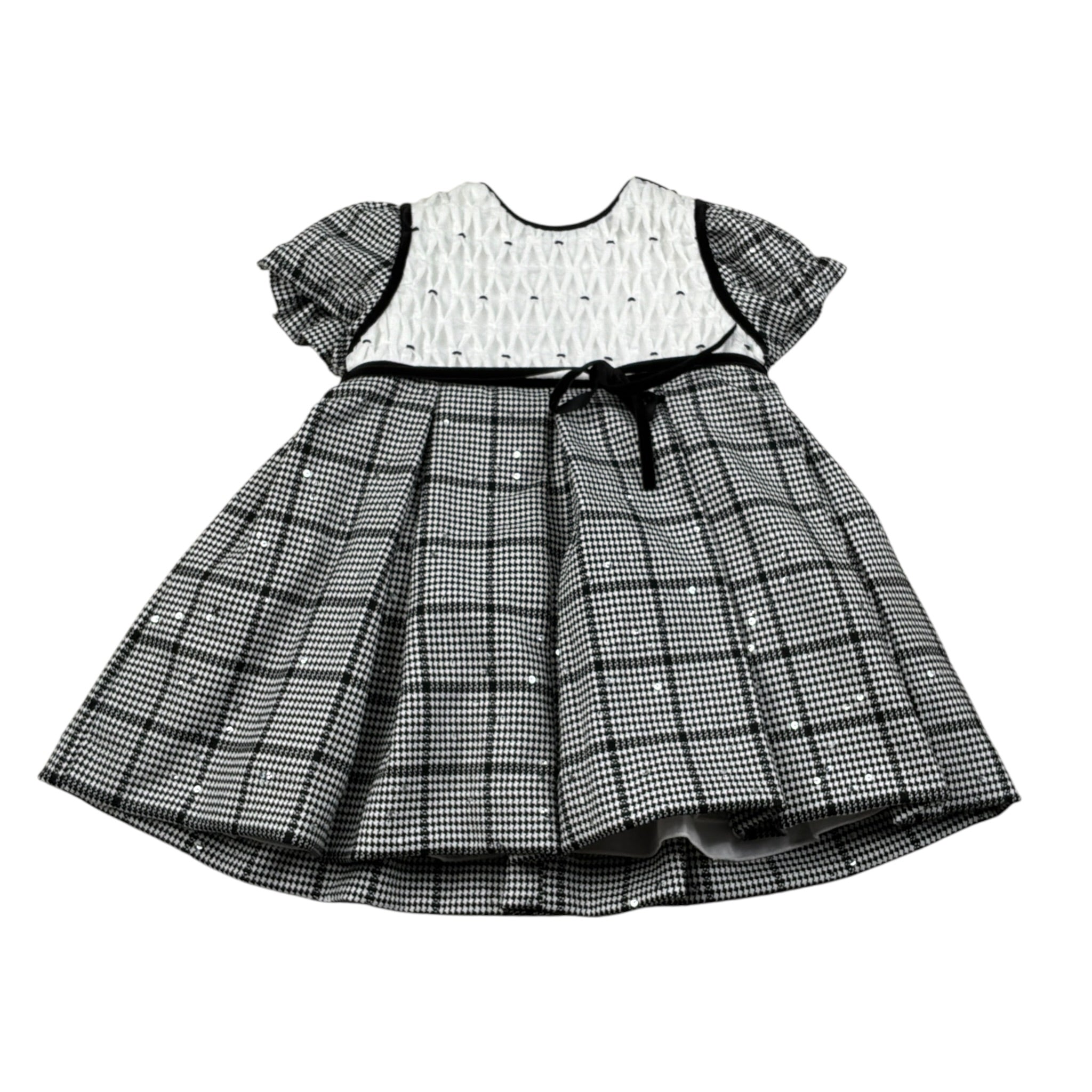 Amaya Abito Mezza Manica Stampa Fantasia Bianco/Nero per Neonata 621110 BIANCO/NERO AMAYA 