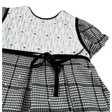 Amaya Abito Mezza Manica Stampa Fantasia Bianco/Nero per Neonata 621110 BIANCO/NERO AMAYA 