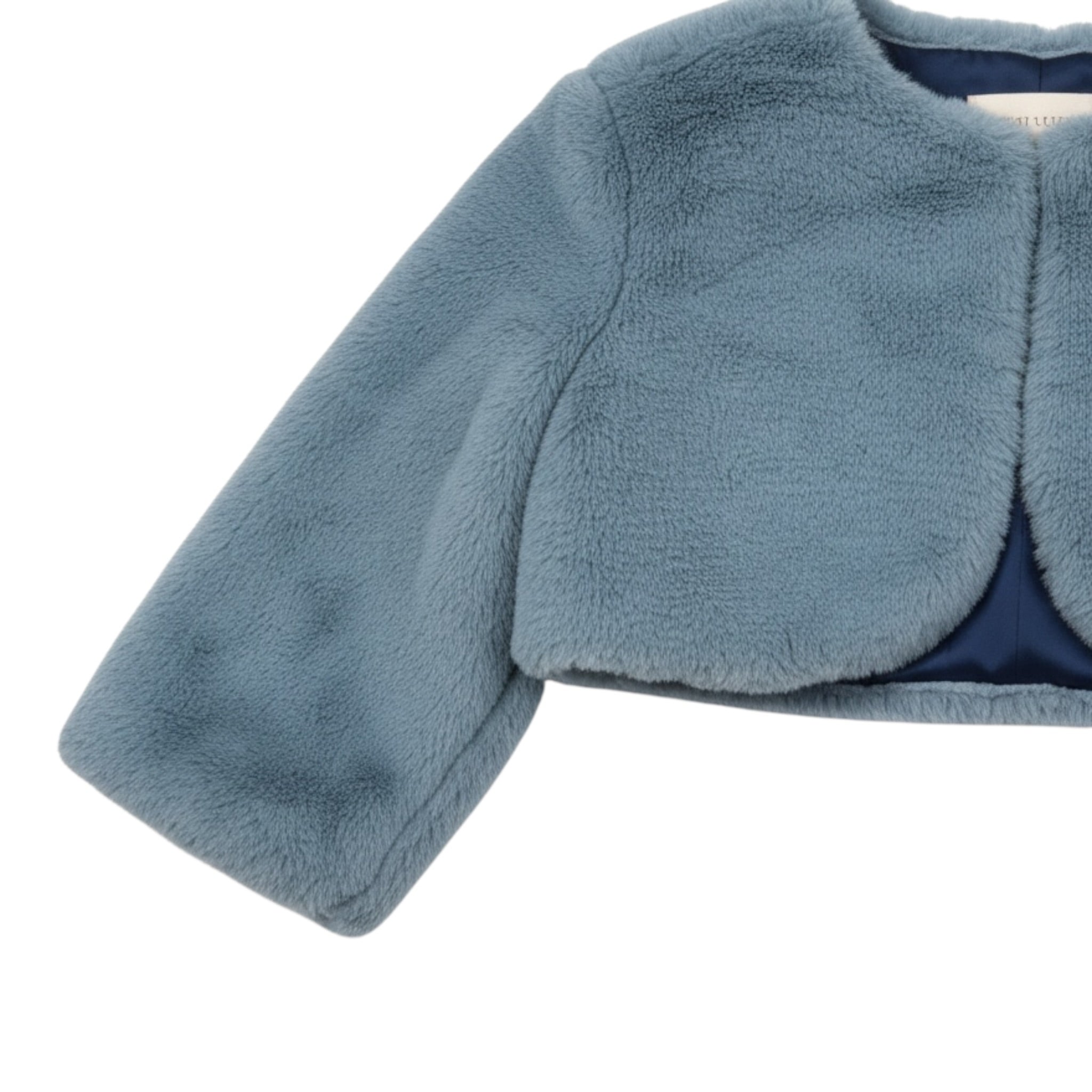 Ambaraba' Coprispalle In Pelliccia tinta unita Azzurro per Bambina FF38030J AZZURRO AMBARABA' 