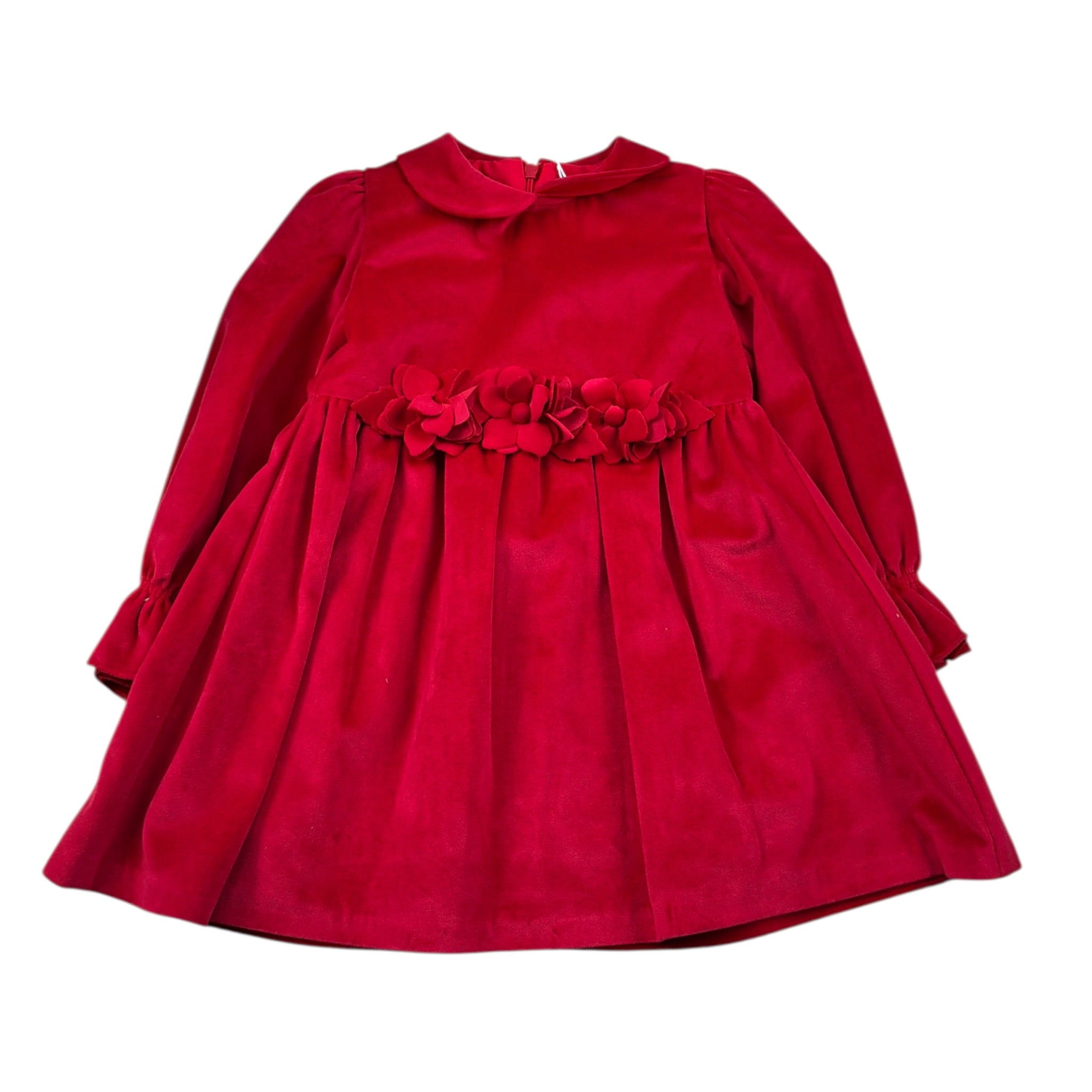 Ambaraba' Abito Cerimonia In Velluto Rosso per Bambina FF38117 ROSSO AMBARABA' 