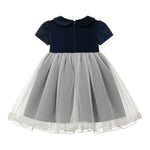 Ambaraba' Abito Cerimonia Bicolore con Tulle Blu per Neonata FF40023 BLU AMBARABA' 