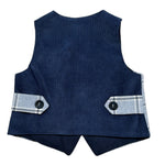 Ambaraba' Gilet tinta unita con Fantasia Azzurro per Neonato FM34099 AZZURRO AMBARABA' 