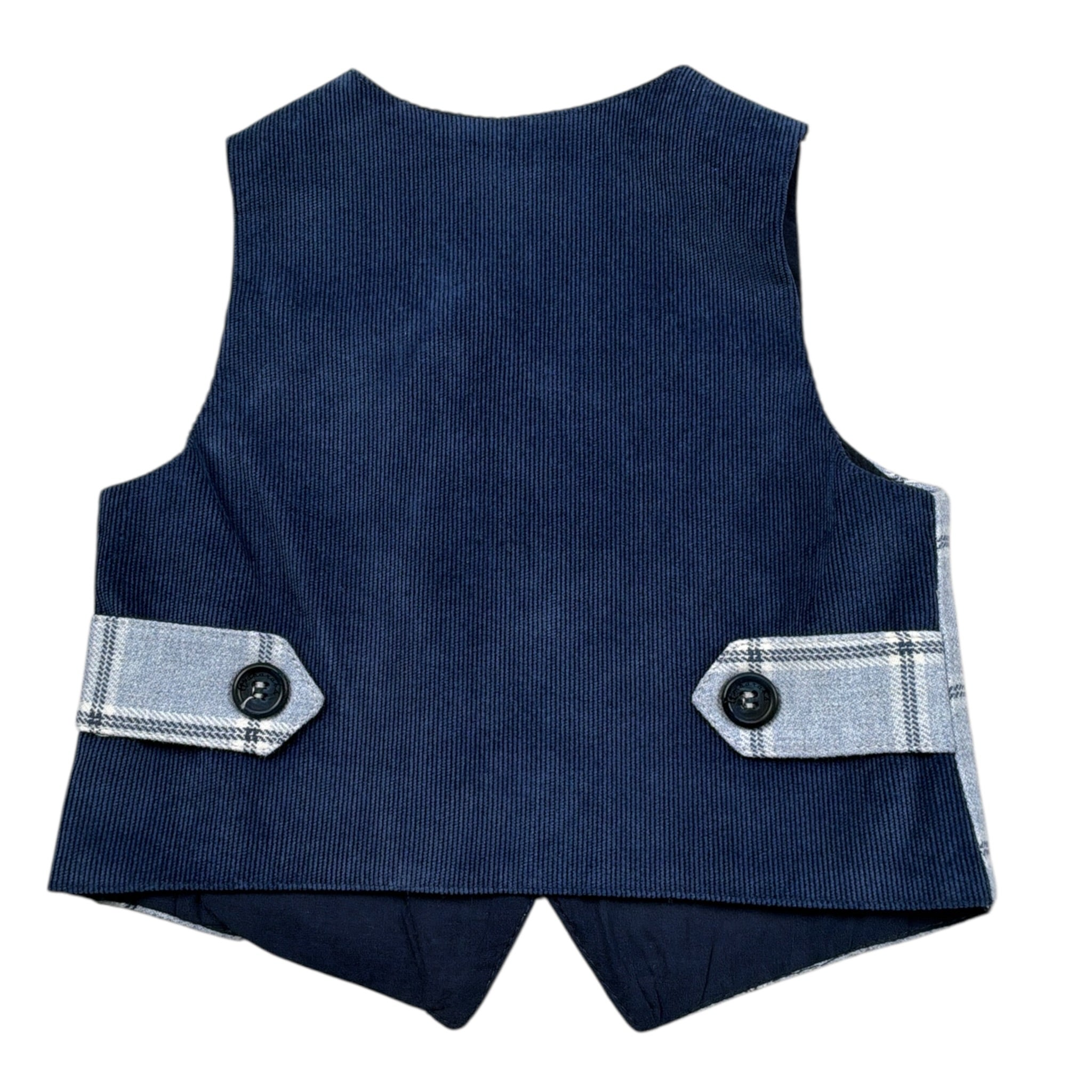 Ambaraba' Gilet tinta unita con Fantasia Azzurro per Neonato FM34099 AZZURRO AMBARABA' 