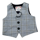 Ambaraba' Gilet tinta unita con Fantasia Azzurro per Neonato FM34099 AZZURRO AMBARABA' 