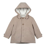Ambaraba' Giubbino tinta unita con Bottoni E Cappuccio Beige per Neonato FM40171N BEIGE AMBARABA' 